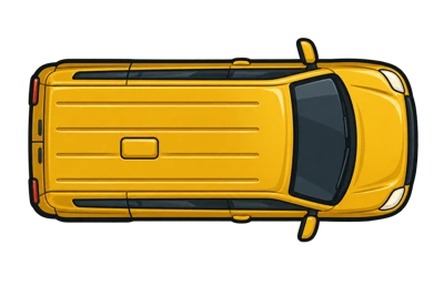 Yellow NPC delivery van