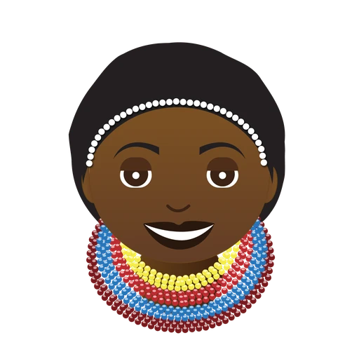AfroStickers character with love eyes