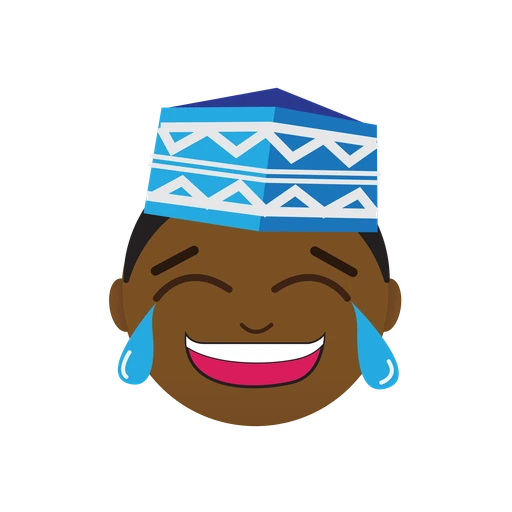 AfroStickers dancing character