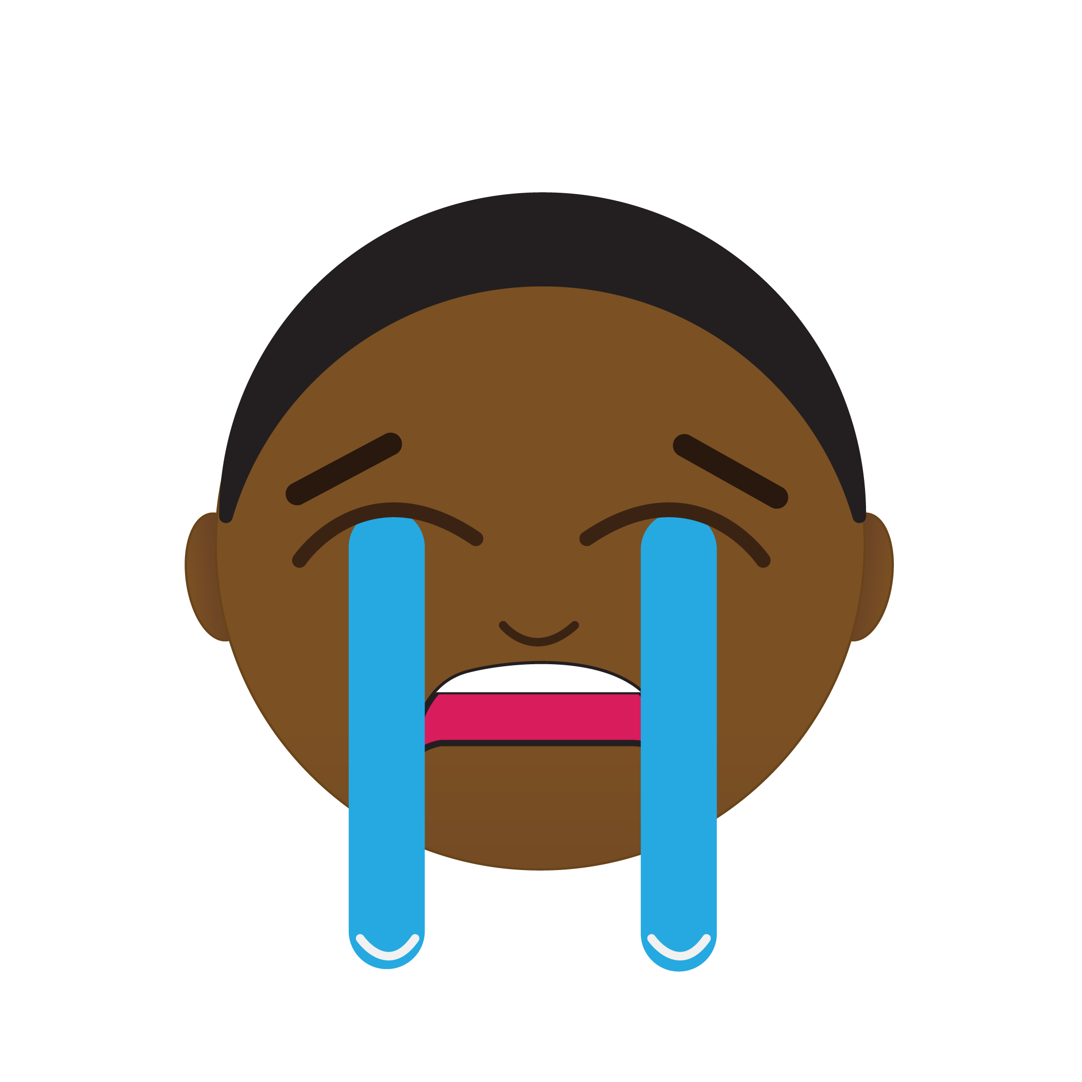 AfroStickers character saying asante